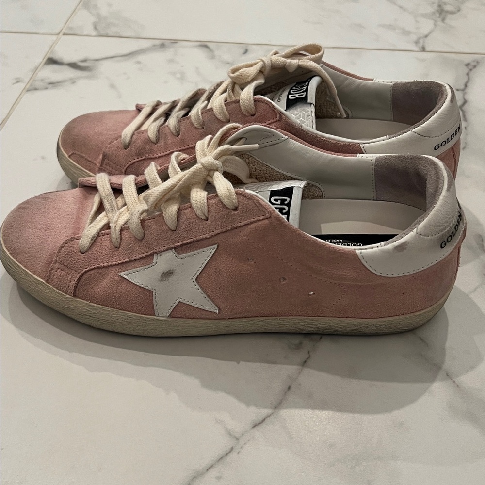Golden Goose pink Sneakers with White Star